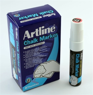 Artline Krijtstift 12.0mm punt wit